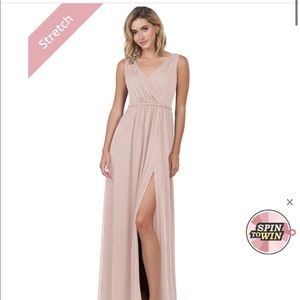 Azazie Tanicia size 4 dusty rose